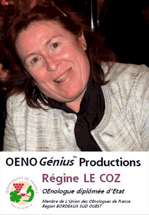 Régine LE COZ Œnologue Diplômée d'Êtat - Best Master of Wine 酿酒师国家毕业生-葡萄酒顾问